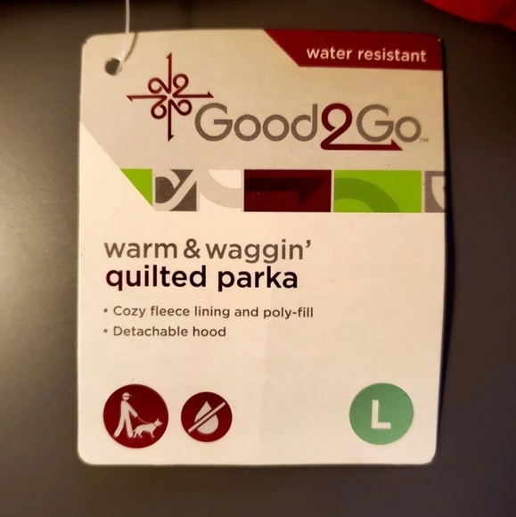 Water Resistant Quilted Parka Dog L - Picture 3 of 4